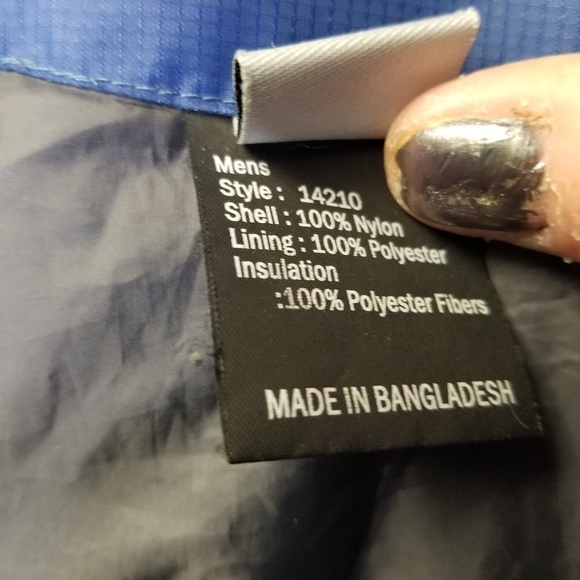 Obermeyer blue rain jacket windbreaker - Picture 11 of 13